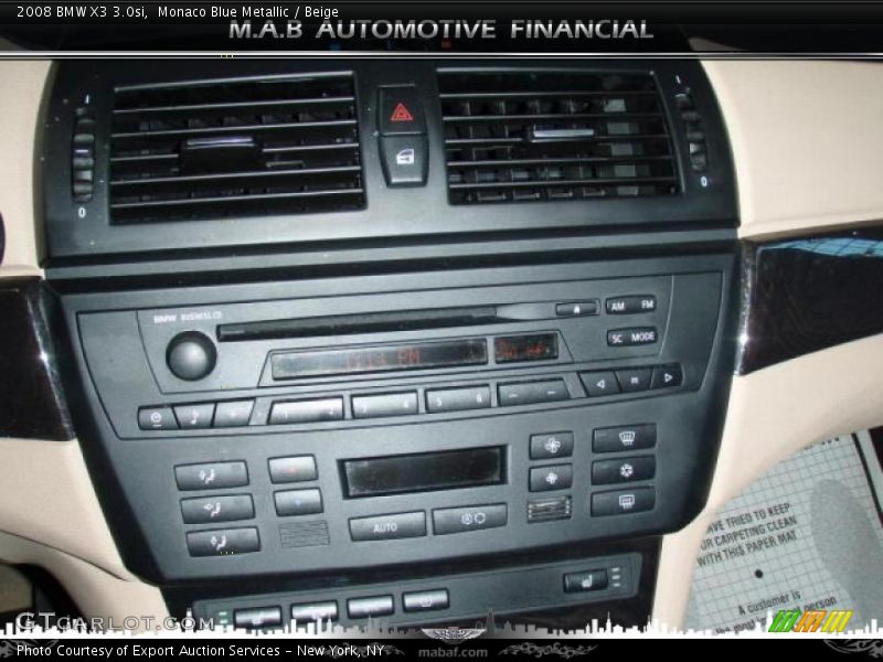 Monaco Blue Metallic / Beige 2008 BMW X3 3.0si