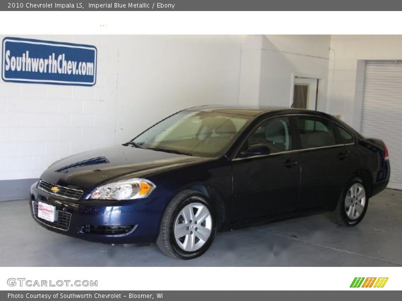 Imperial Blue Metallic / Ebony 2010 Chevrolet Impala LS