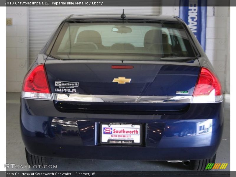 Imperial Blue Metallic / Ebony 2010 Chevrolet Impala LS