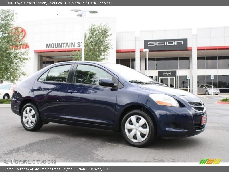 Nautical Blue Metallic / Dark Charcoal 2008 Toyota Yaris Sedan