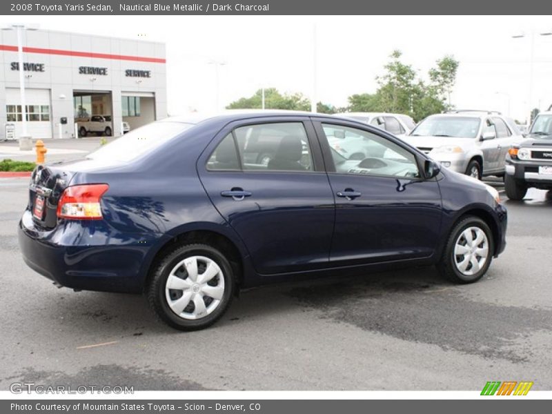 Nautical Blue Metallic / Dark Charcoal 2008 Toyota Yaris Sedan