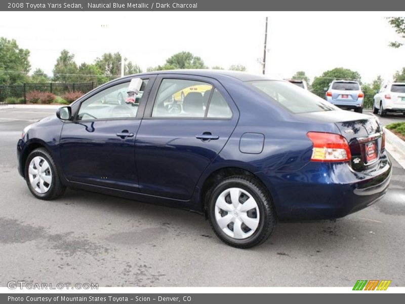 Nautical Blue Metallic / Dark Charcoal 2008 Toyota Yaris Sedan