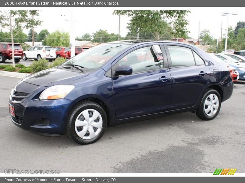 Nautical Blue Metallic / Dark Charcoal 2008 Toyota Yaris Sedan