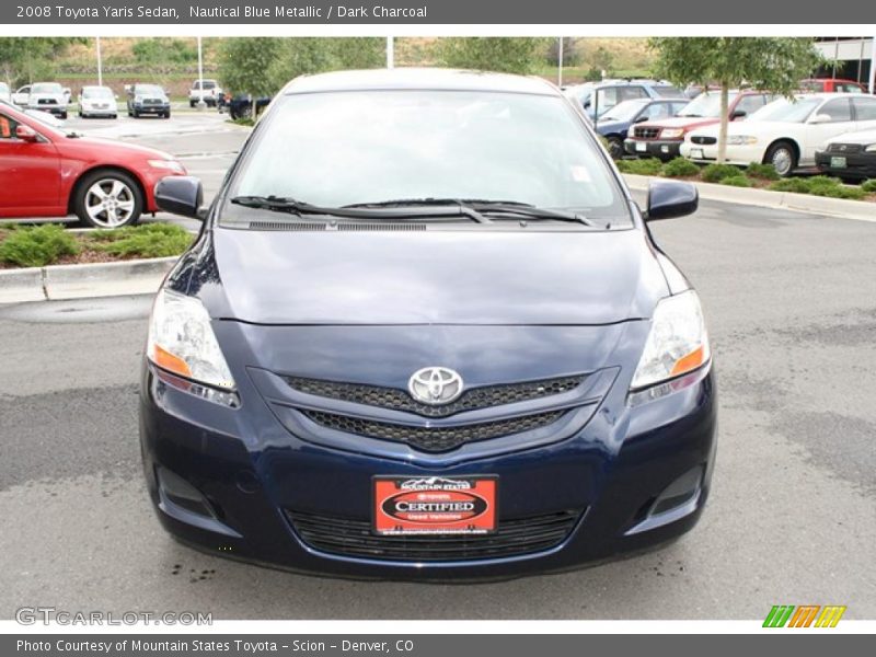 Nautical Blue Metallic / Dark Charcoal 2008 Toyota Yaris Sedan