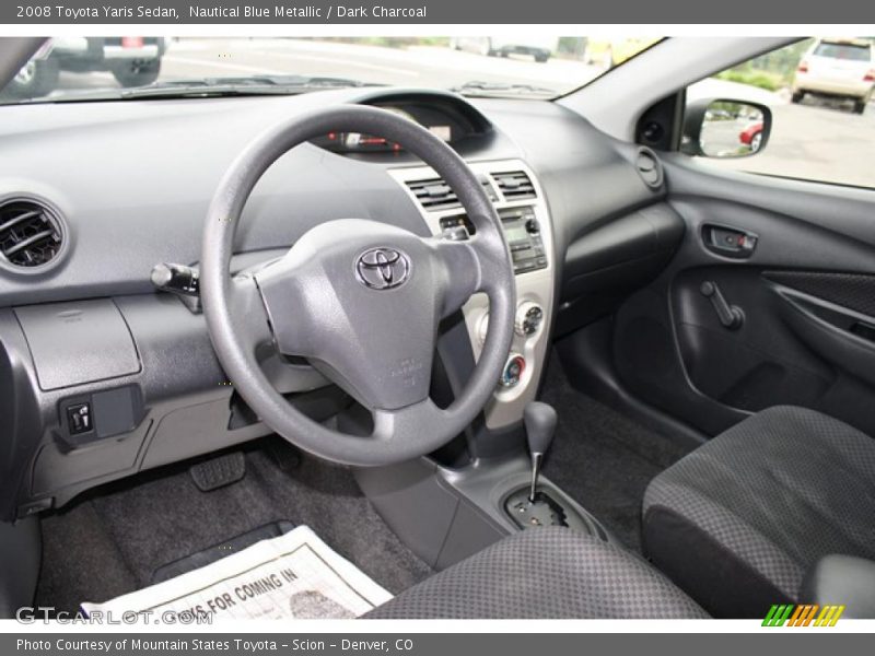 Nautical Blue Metallic / Dark Charcoal 2008 Toyota Yaris Sedan