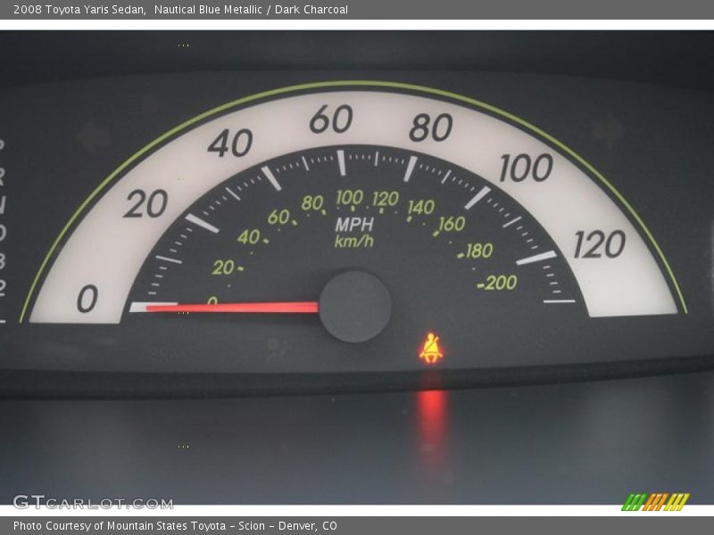 Nautical Blue Metallic / Dark Charcoal 2008 Toyota Yaris Sedan