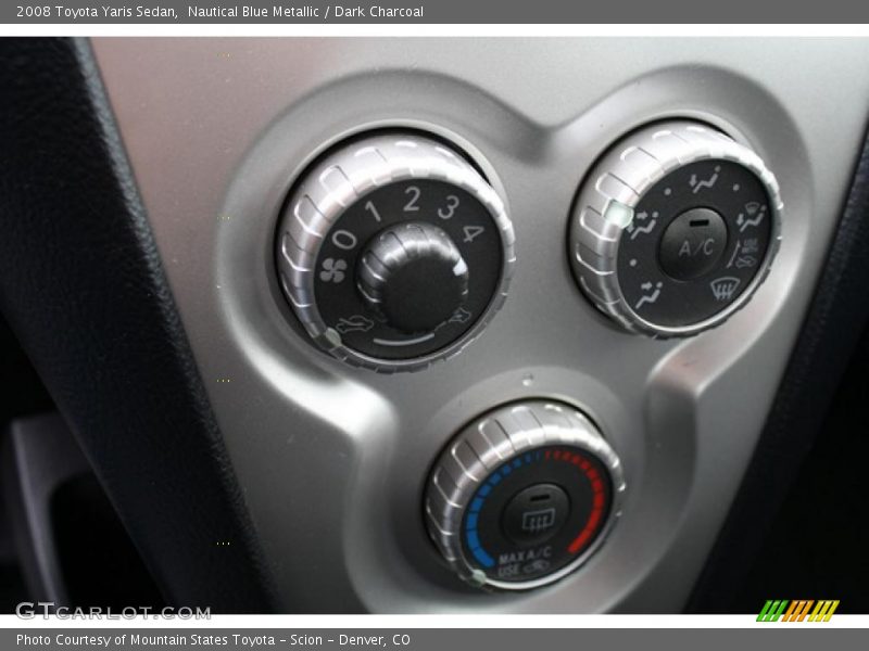 Nautical Blue Metallic / Dark Charcoal 2008 Toyota Yaris Sedan