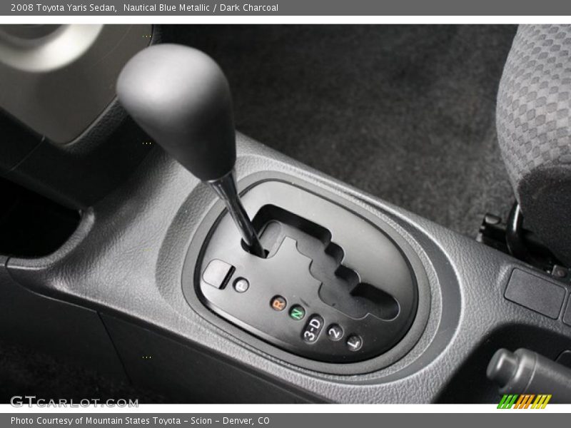 Nautical Blue Metallic / Dark Charcoal 2008 Toyota Yaris Sedan