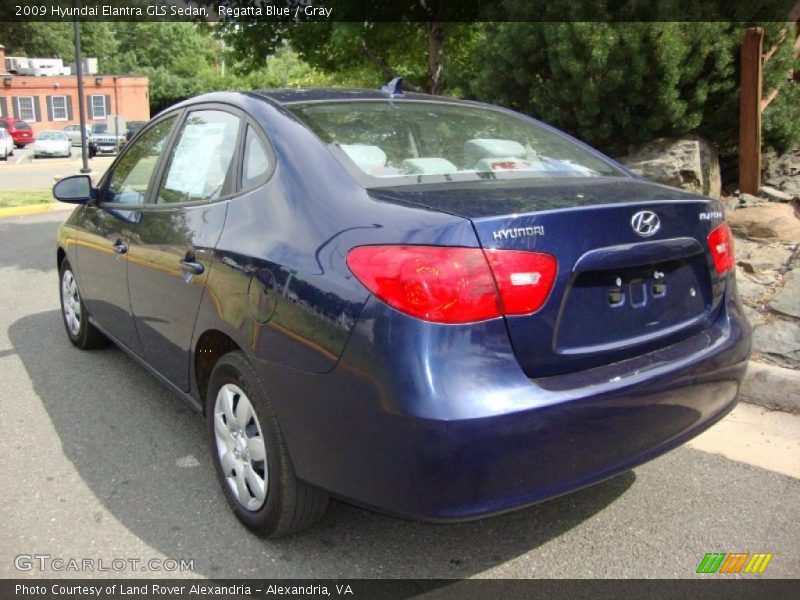 Regatta Blue / Gray 2009 Hyundai Elantra GLS Sedan