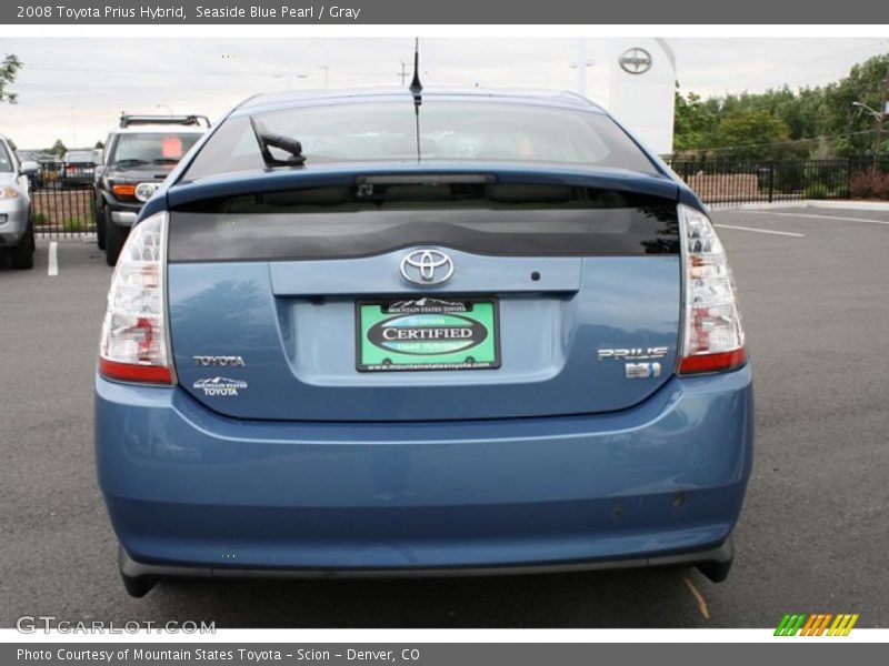 Seaside Blue Pearl / Gray 2008 Toyota Prius Hybrid