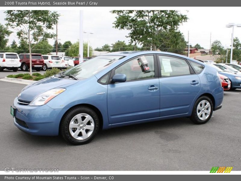 Seaside Blue Pearl / Gray 2008 Toyota Prius Hybrid