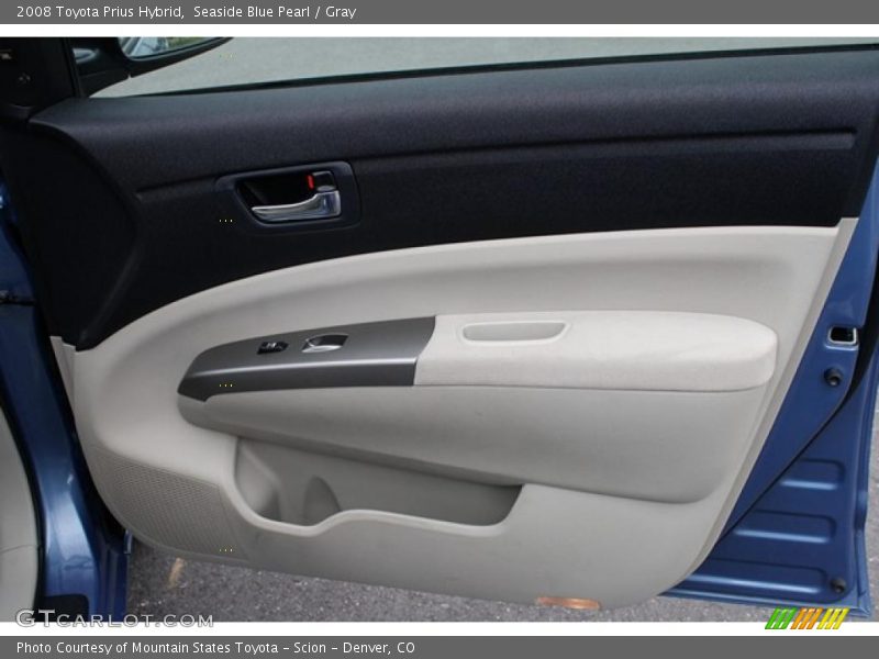 Seaside Blue Pearl / Gray 2008 Toyota Prius Hybrid
