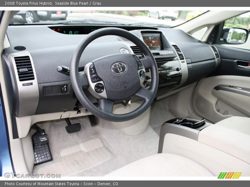 Seaside Blue Pearl / Gray 2008 Toyota Prius Hybrid