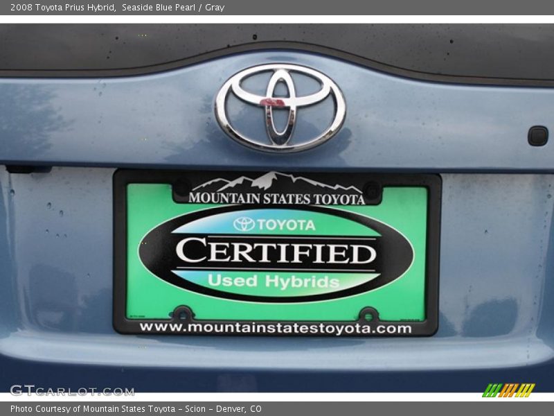 Seaside Blue Pearl / Gray 2008 Toyota Prius Hybrid