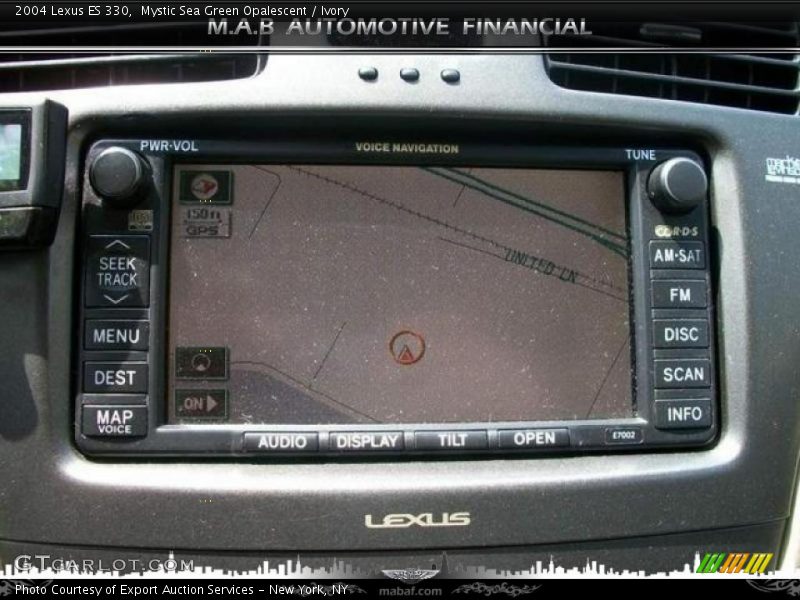 Mystic Sea Green Opalescent / Ivory 2004 Lexus ES 330