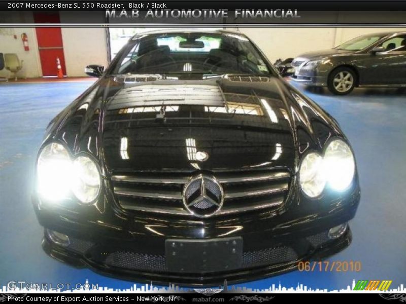 Black / Black 2007 Mercedes-Benz SL 550 Roadster
