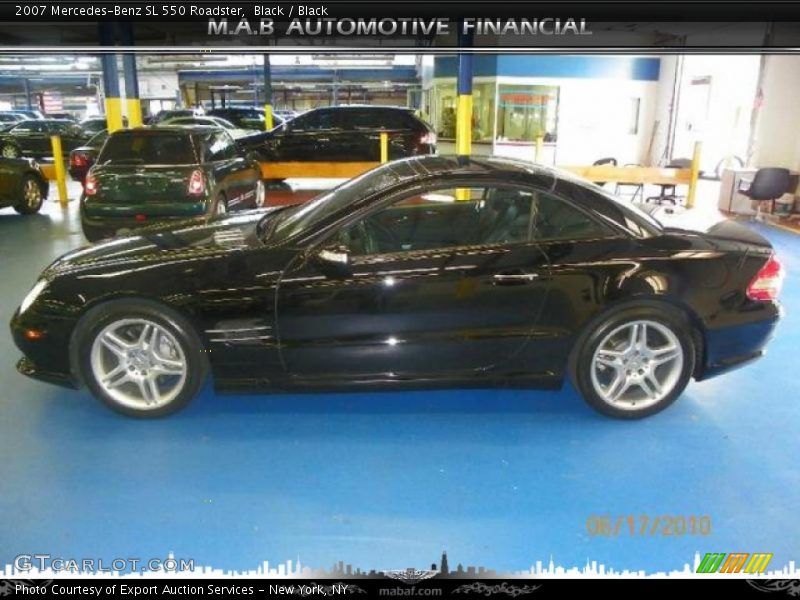 Black / Black 2007 Mercedes-Benz SL 550 Roadster
