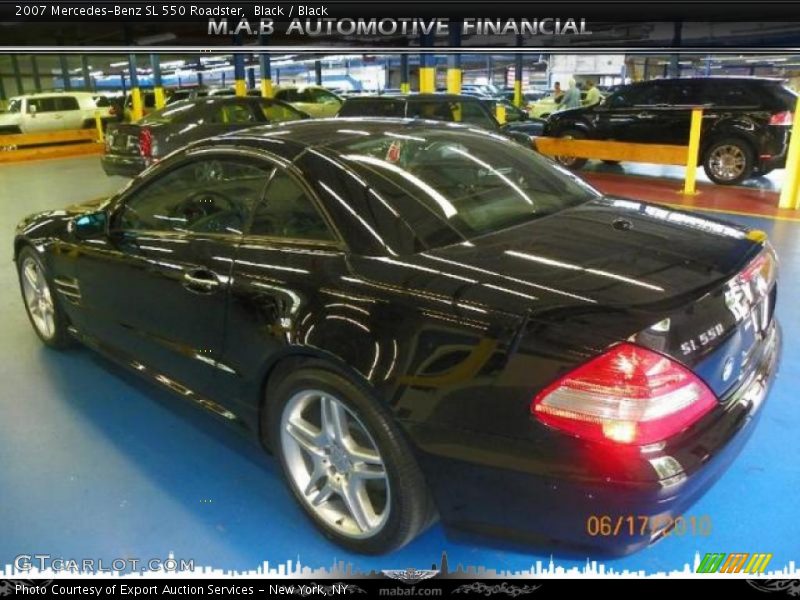 Black / Black 2007 Mercedes-Benz SL 550 Roadster