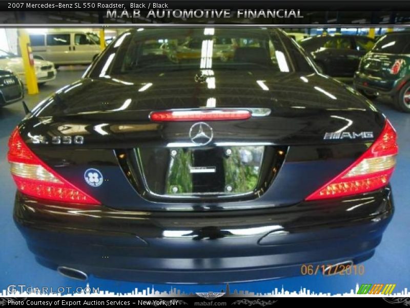 Black / Black 2007 Mercedes-Benz SL 550 Roadster