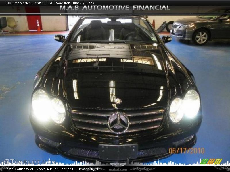 Black / Black 2007 Mercedes-Benz SL 550 Roadster