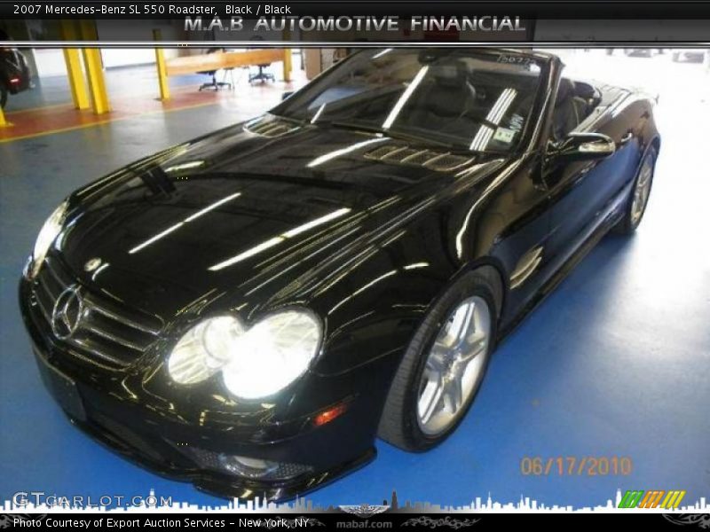 Black / Black 2007 Mercedes-Benz SL 550 Roadster