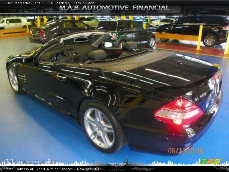 Black / Black 2007 Mercedes-Benz SL 550 Roadster