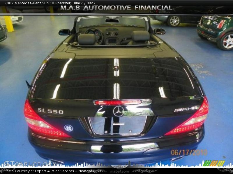 Black / Black 2007 Mercedes-Benz SL 550 Roadster