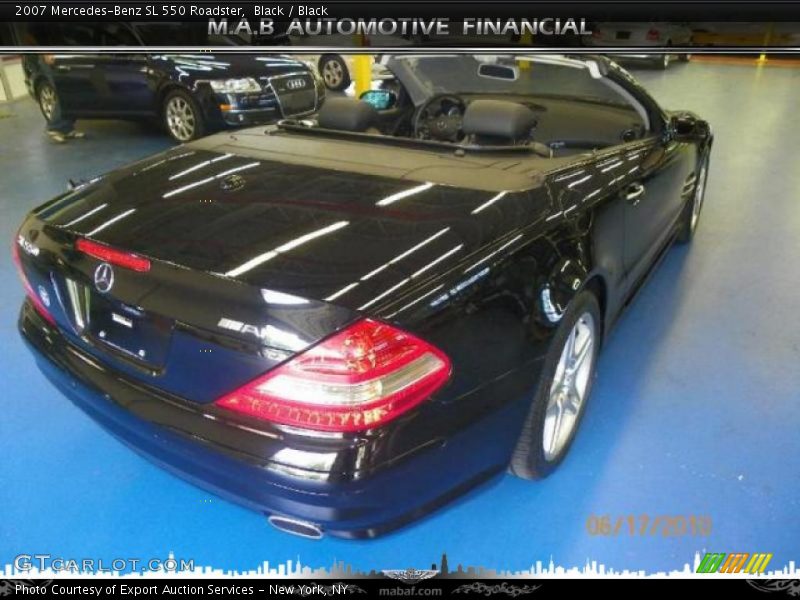 Black / Black 2007 Mercedes-Benz SL 550 Roadster