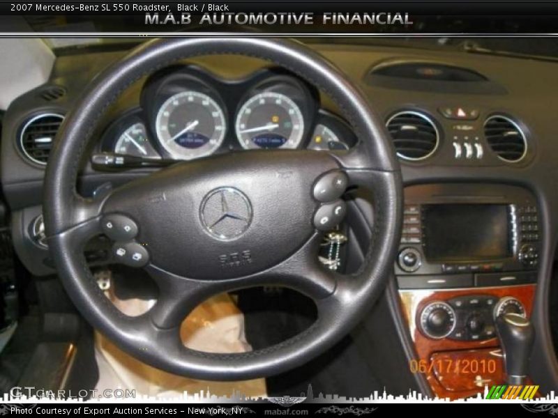 Black / Black 2007 Mercedes-Benz SL 550 Roadster