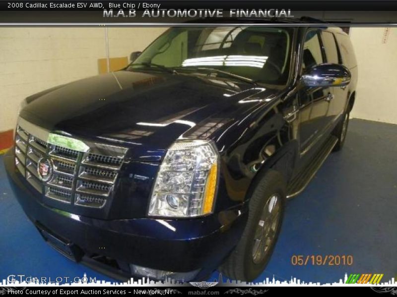 Blue Chip / Ebony 2008 Cadillac Escalade ESV AWD
