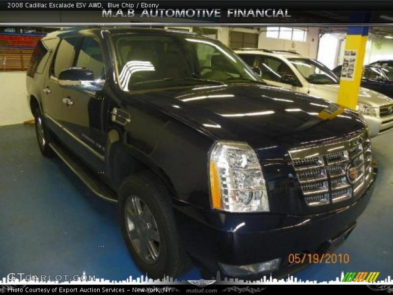 Blue Chip / Ebony 2008 Cadillac Escalade ESV AWD