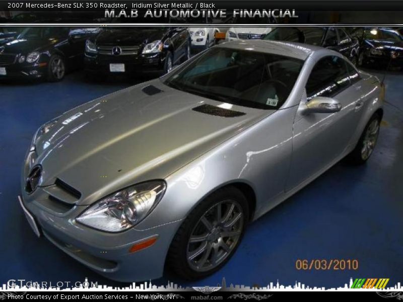 Iridium Silver Metallic / Black 2007 Mercedes-Benz SLK 350 Roadster