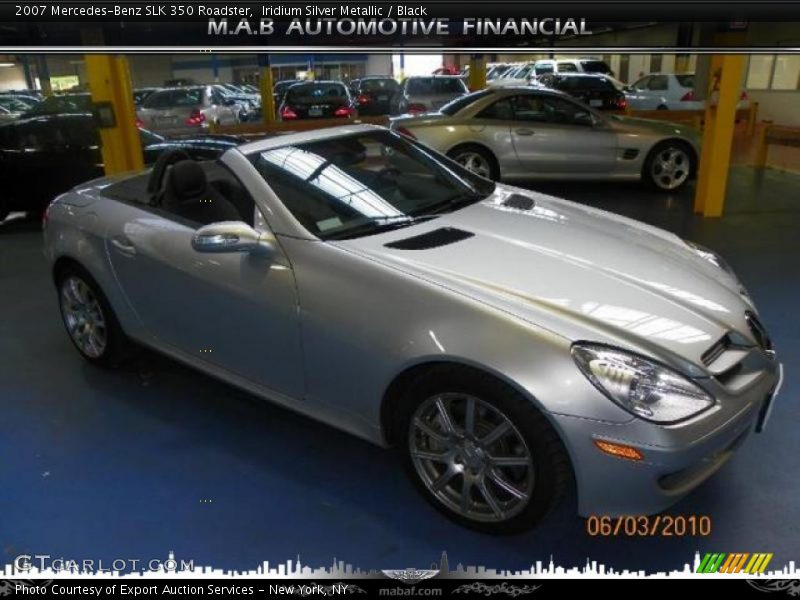 Iridium Silver Metallic / Black 2007 Mercedes-Benz SLK 350 Roadster