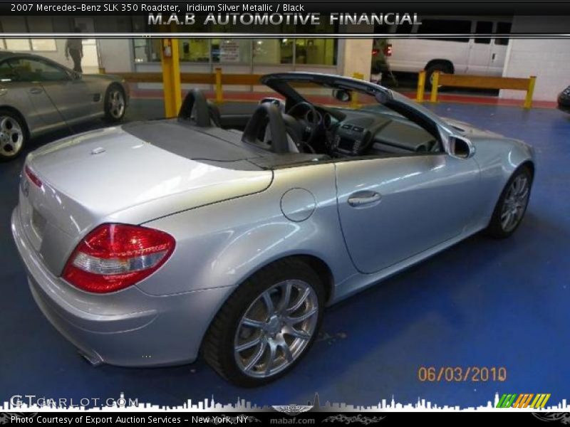 Iridium Silver Metallic / Black 2007 Mercedes-Benz SLK 350 Roadster