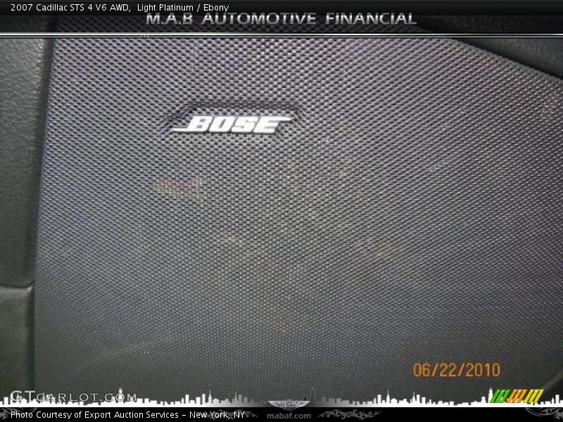 Light Platinum / Ebony 2007 Cadillac STS 4 V6 AWD