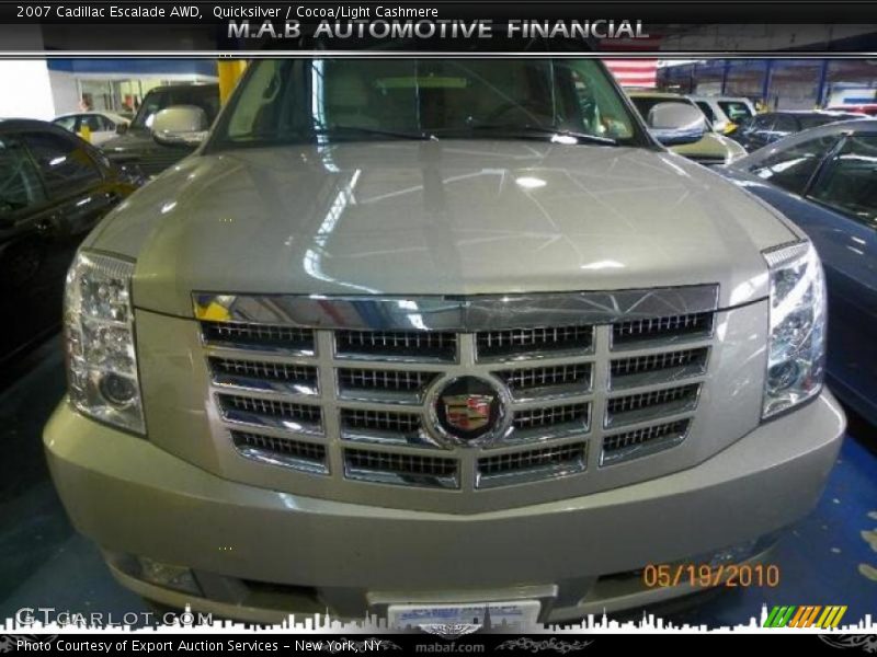 Quicksilver / Cocoa/Light Cashmere 2007 Cadillac Escalade AWD