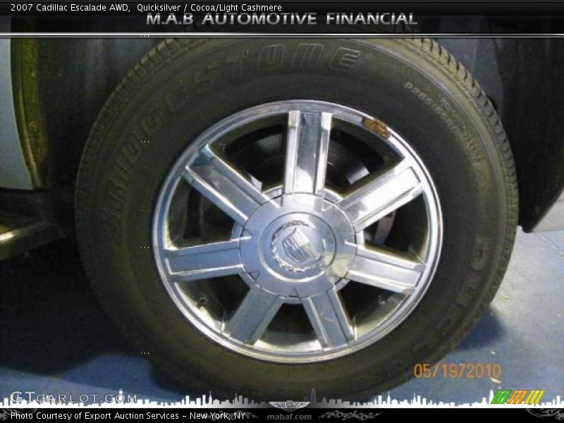 Quicksilver / Cocoa/Light Cashmere 2007 Cadillac Escalade AWD