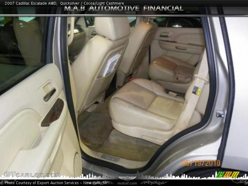 Quicksilver / Cocoa/Light Cashmere 2007 Cadillac Escalade AWD