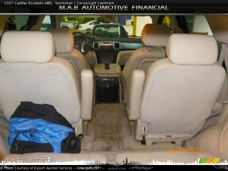 Quicksilver / Cocoa/Light Cashmere 2007 Cadillac Escalade AWD