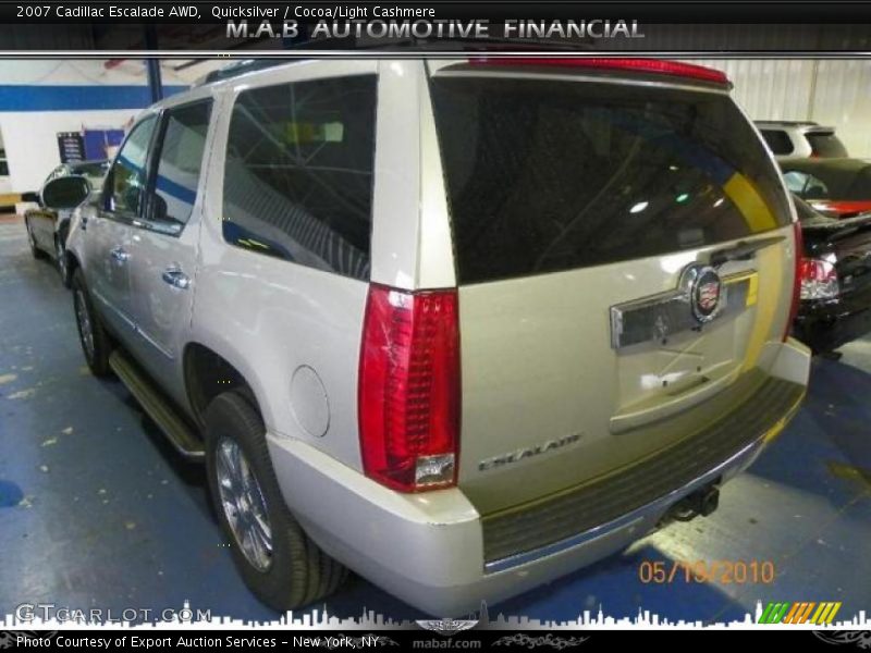 Quicksilver / Cocoa/Light Cashmere 2007 Cadillac Escalade AWD