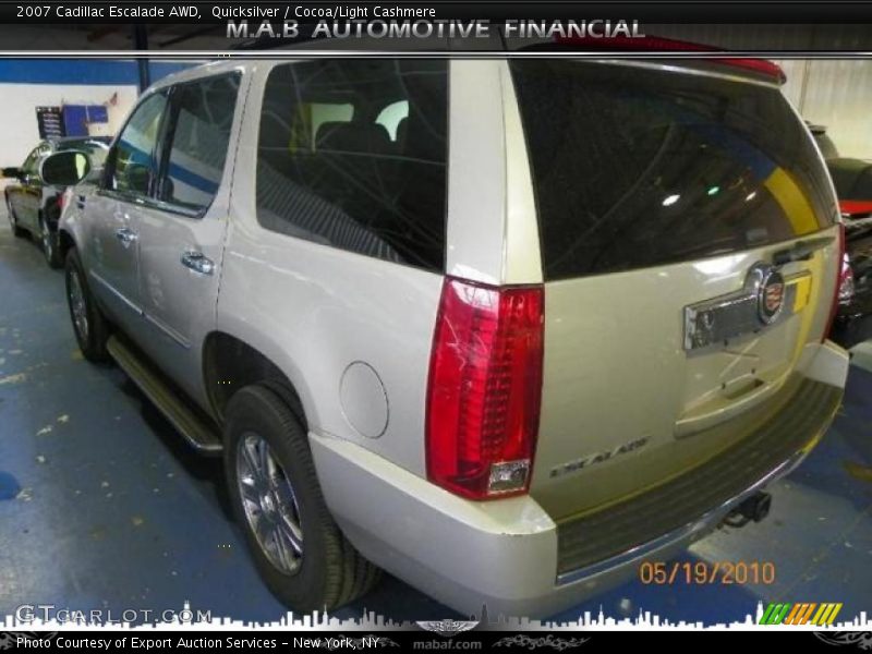 Quicksilver / Cocoa/Light Cashmere 2007 Cadillac Escalade AWD