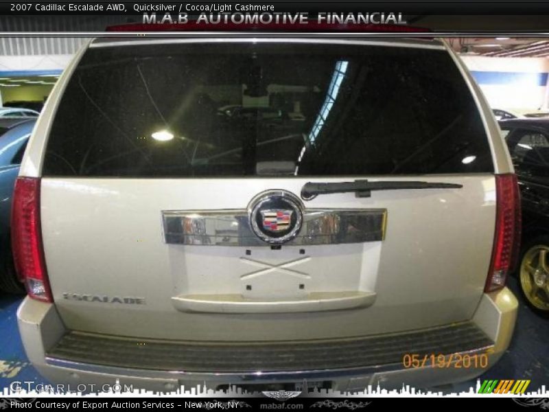 Quicksilver / Cocoa/Light Cashmere 2007 Cadillac Escalade AWD