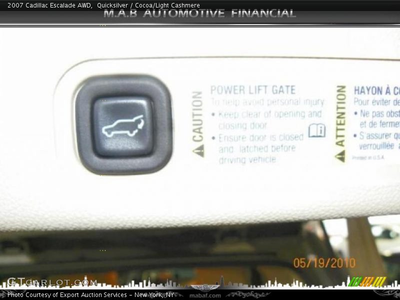 Quicksilver / Cocoa/Light Cashmere 2007 Cadillac Escalade AWD
