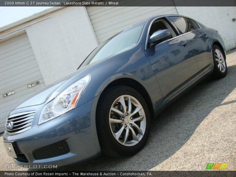 Lakeshore Slate Metallic / Wheat 2009 Infiniti G 37 Journey Sedan