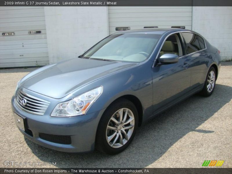 Lakeshore Slate Metallic / Wheat 2009 Infiniti G 37 Journey Sedan
