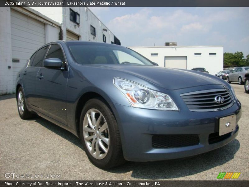Lakeshore Slate Metallic / Wheat 2009 Infiniti G 37 Journey Sedan