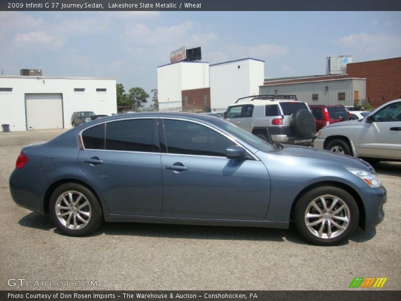 Lakeshore Slate Metallic / Wheat 2009 Infiniti G 37 Journey Sedan