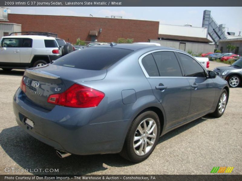 Lakeshore Slate Metallic / Wheat 2009 Infiniti G 37 Journey Sedan