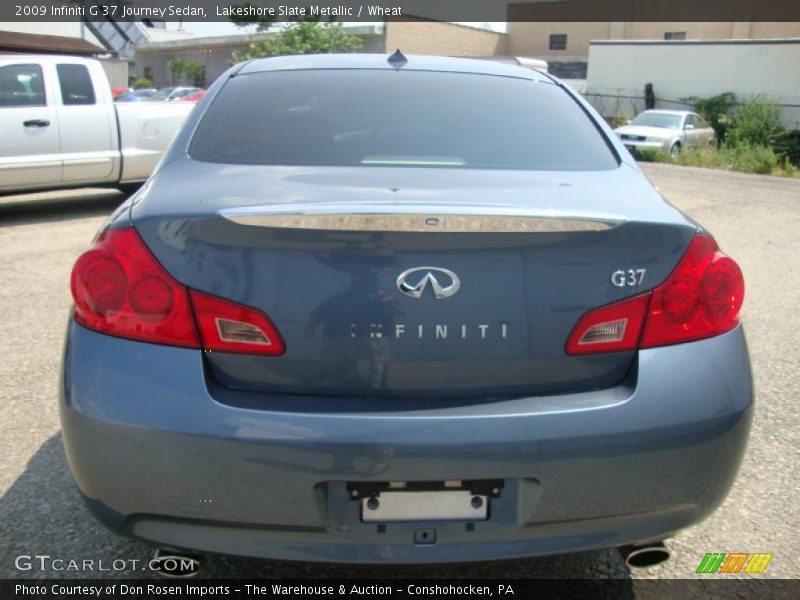 Lakeshore Slate Metallic / Wheat 2009 Infiniti G 37 Journey Sedan