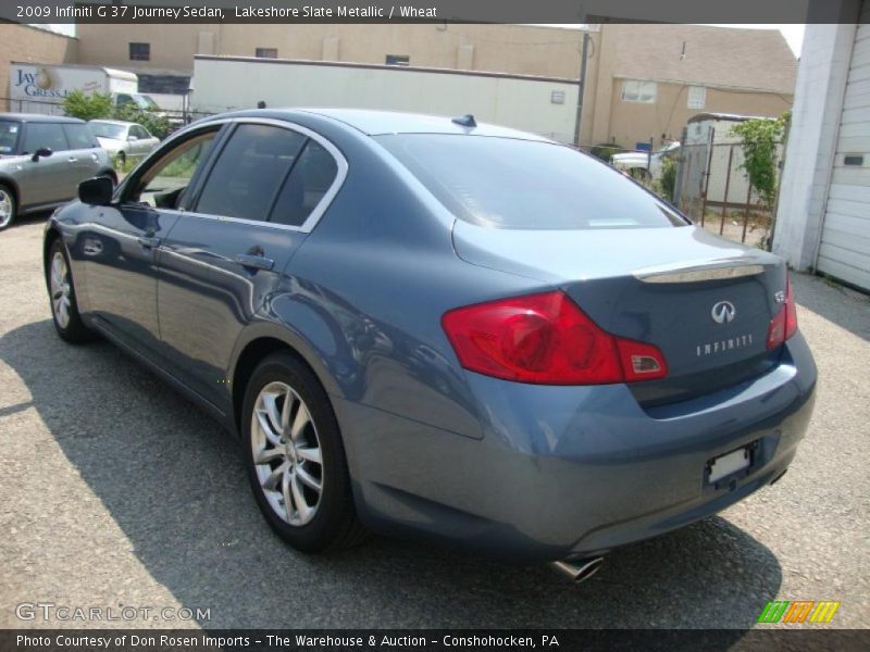 Lakeshore Slate Metallic / Wheat 2009 Infiniti G 37 Journey Sedan